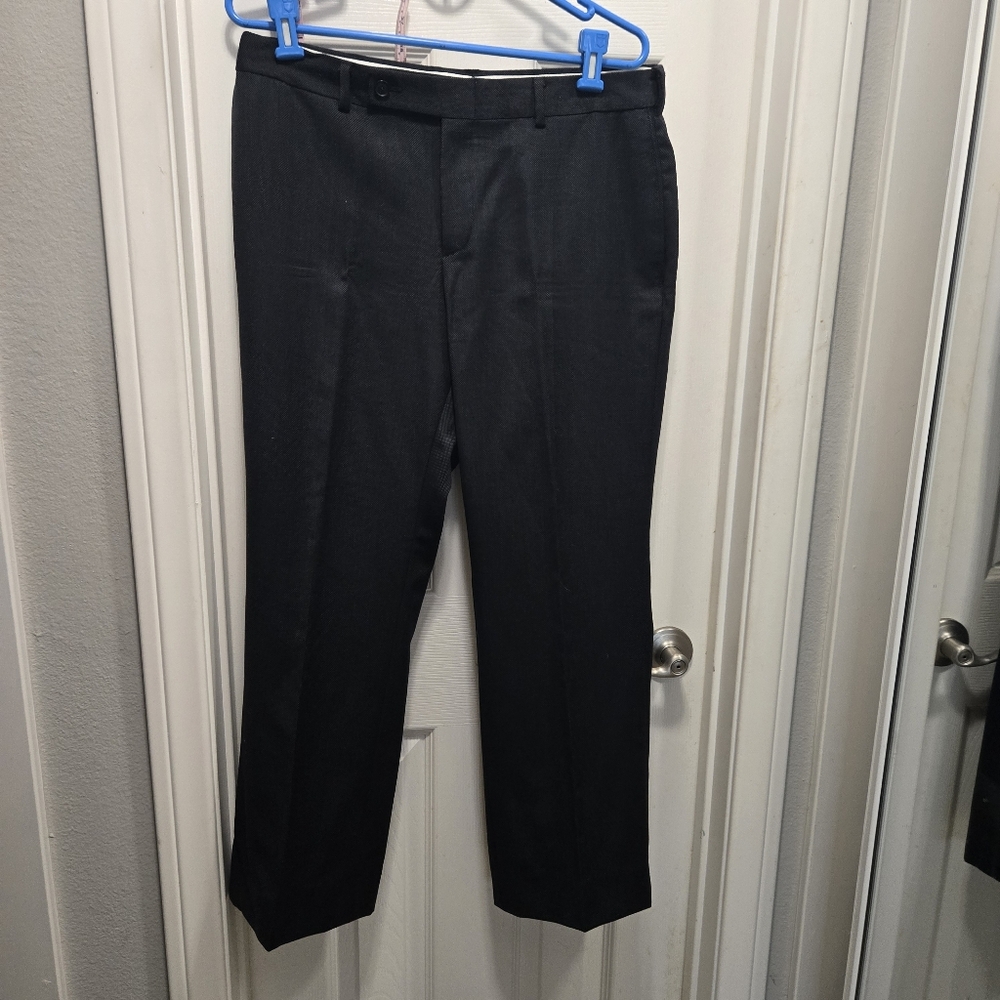 Oscar De la Renta Classic Black Wool Dress Pants Size 34S. 34x29